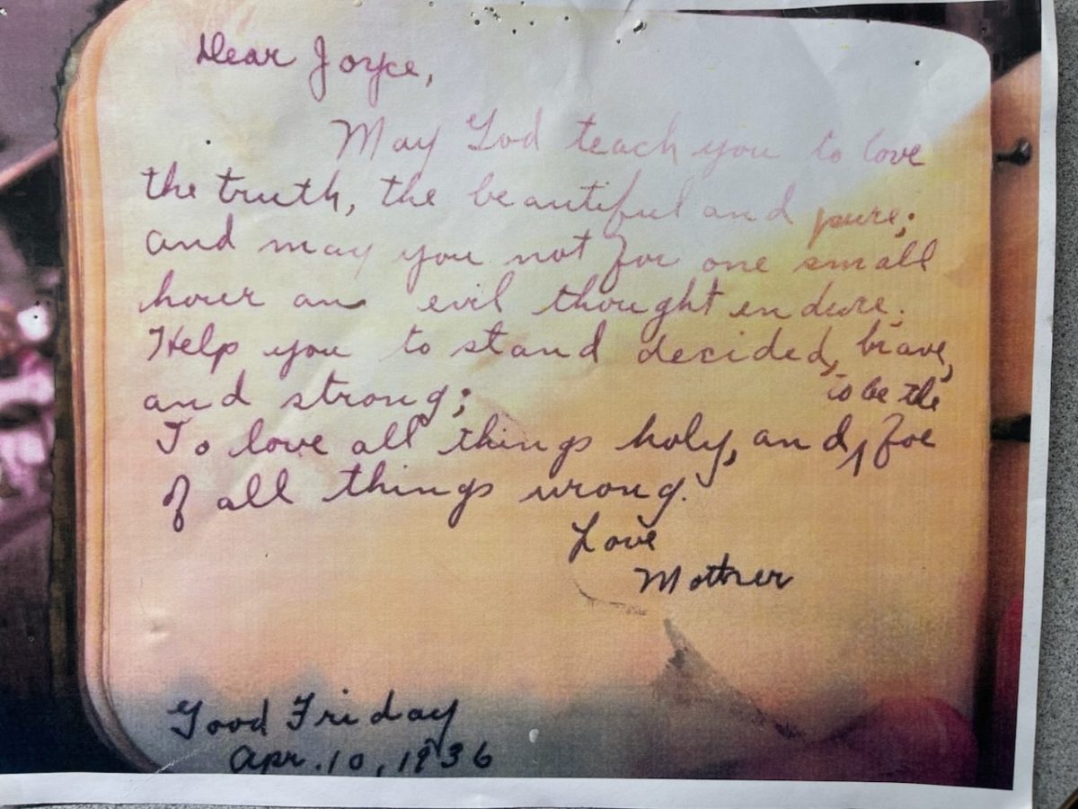 A letter from my great-grandmother to my grandmother